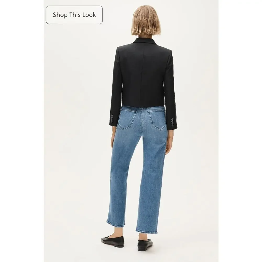 NWT J. Crew Curvy Slim-Wide Jean 30